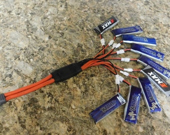 1S Cable de carga de la batería - Tiny Hawk Charging - Carga diez baterías Lipo 1S en 30 minutos