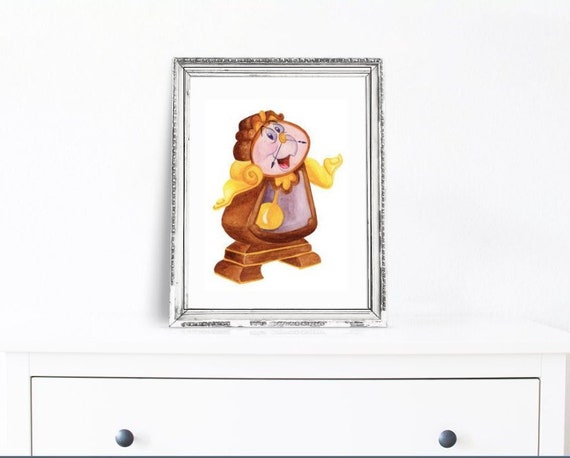 Beauty And The Beast Cogsworth Instant Download Printable Etsy
