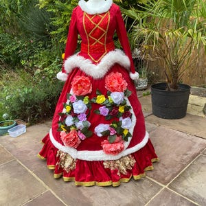 Robe De Noël Pour Fille Taille 2T - Style Casse-Noisette - Neuf Sans étiquettes, Fait Main