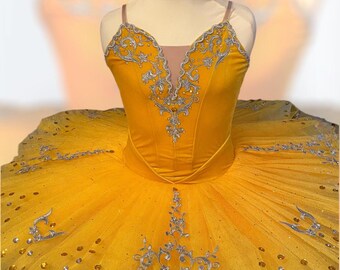 Canary Fairy Yellow  stretch Ballet Tutu