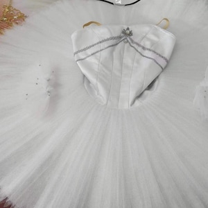 White Ballet Tutu as a La  Bayadere Shades Ballet costume, A Professional Ballet tutu made for girls and adults. This is a Pancake Tutu