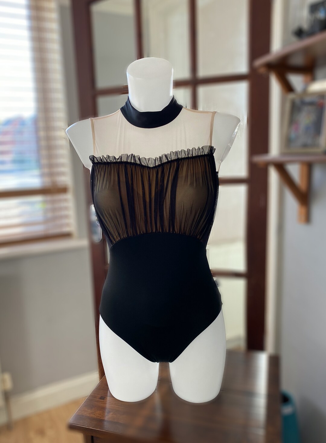 Black Contemporary Ballet Leotard - Etsy