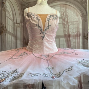 Pink and Silver Ballet Tutu with Ombré Skirt ideal YAGP Competition tutu.