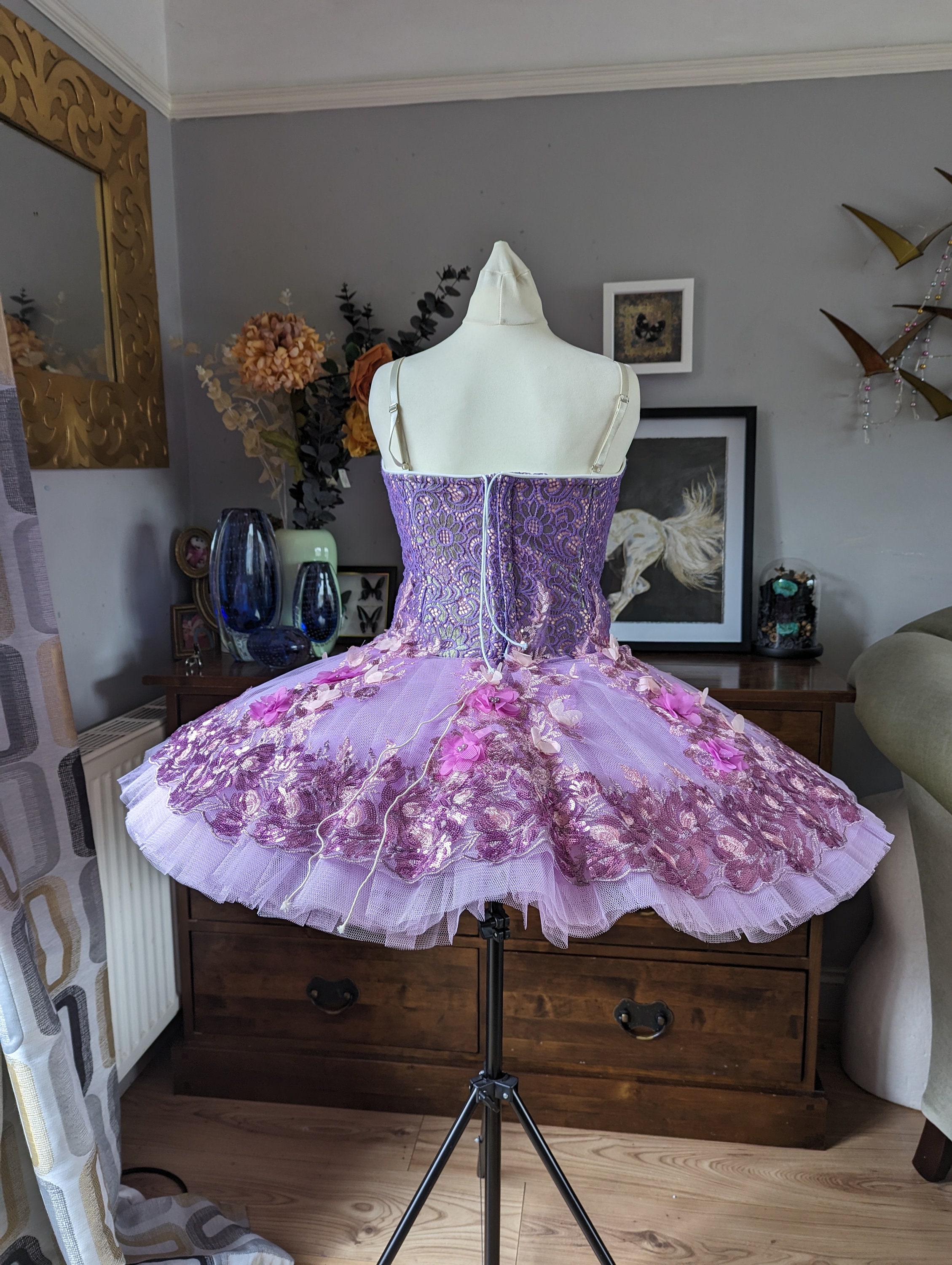 Stunning Purple Ballet Tutu With 10 Layers of Stiff Tulle