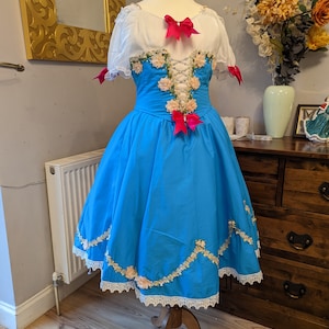 Blue peasant romantic tutu, Giselle tutu, Ready made SA Tutu