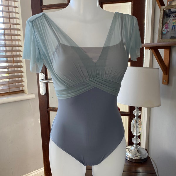 Blue Ballet Leotard, Ballet Practice Leotard, Performance Leotard