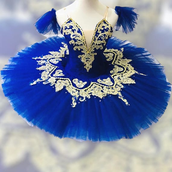 blue ballet tutu dress Bird Tutu, Professional Platter Tutu, Custom Made and unforgettable RESORT '26 DROP 1 2 Year Birthday Girl Size:Medium (10-12)