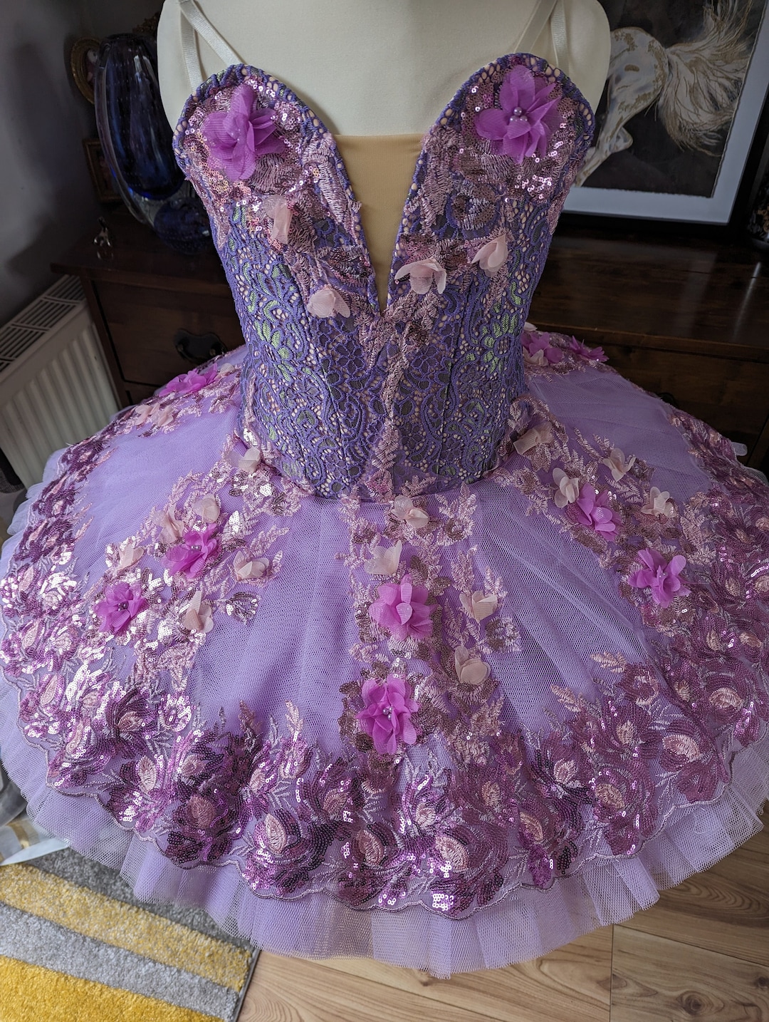 Stunning Purple Ballet Tutu With 10 Layers of Stiff Tulle Ideal for