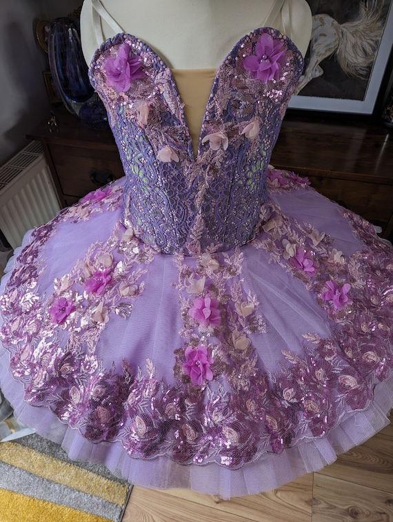 Stunning Purple Ballet Tutu With 10 Layers of Stiff Tulle