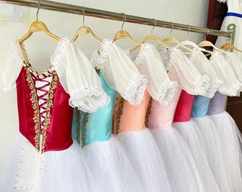 Romantic Tutus in pink, lilac, blue, red,  peach , Flower fairy long tutus