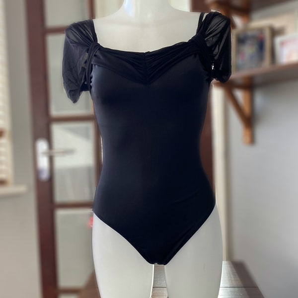 Black Ballet Leotard, Ballet Leotard, Ballet Practice,