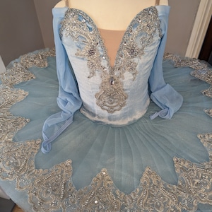 Ready Made Pale Blue Ballet Tutu, Immediately dispatch, Child’s Tutu, Girl’s Ballet Tutu,  Professional Ballet tutu, Pancake Tutu