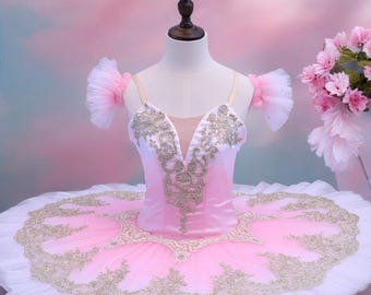 Pink Ballet Tutu, Sleeping Beauty Aurora Costume, Fairy Doll Outfit