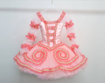 Pink Fairy Doll Ballet Tutu, Ballet Tutu with Sleeves