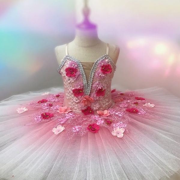 Waltz of The Flowers Tutu, Flower Ballet Tutu, Nutcracker Tutu, Professional Ballet Tutu, Girl’s Ballet Tutu, Adult Ballet Tutu, Custom Tutu