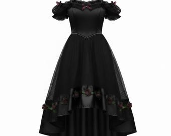 Handmade black Ballet Tutu: Romantic Peasant Costume