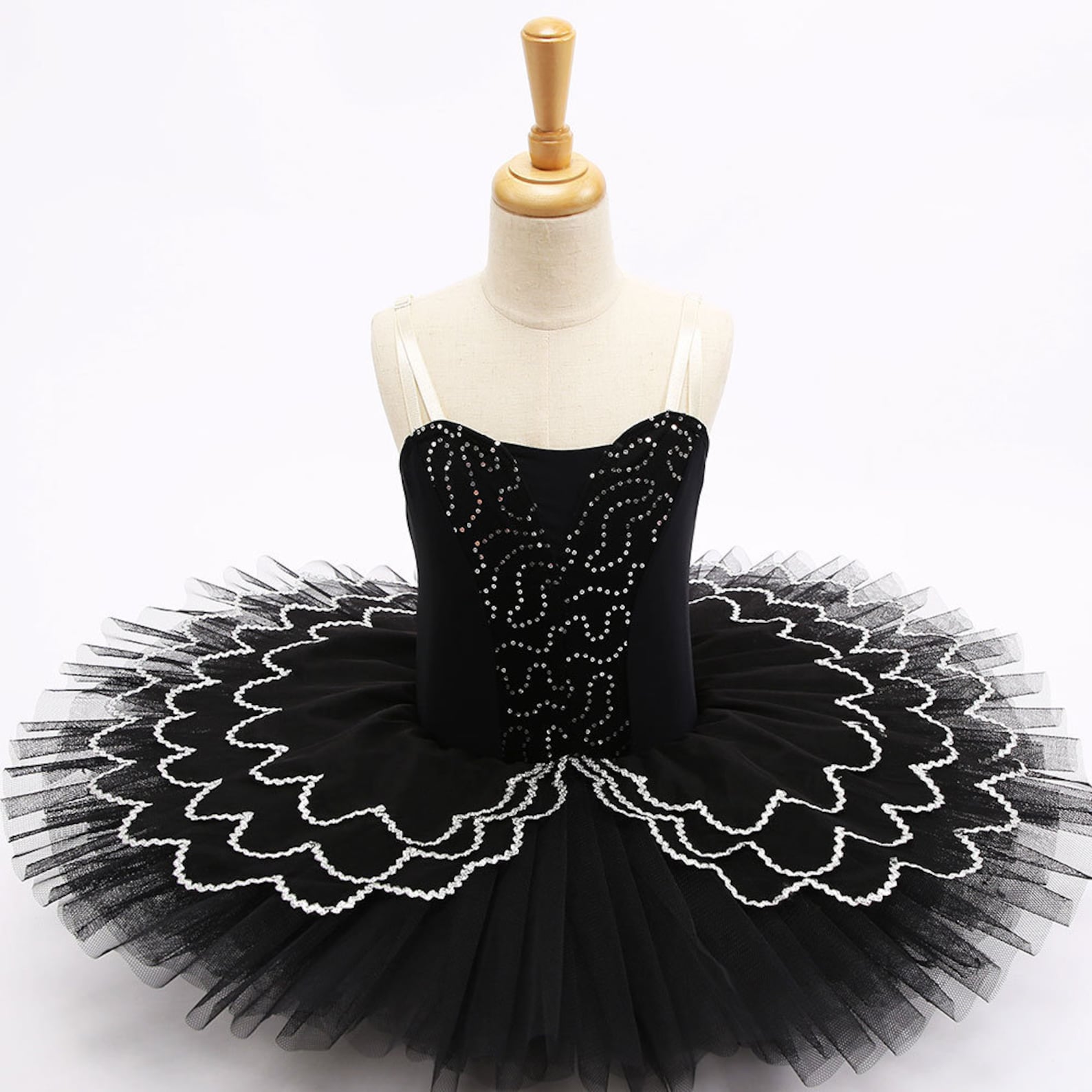 Swan Lake Ballet Tutu, Black and White, Child’s Dance Costume - Etsy