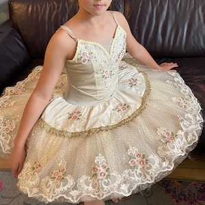Cream Ballet Tutu, Tutu, Professional Tutu, Child’s Tutu, Girl’s Ballet Tutu, Adult Ballet Tutu, Professional Ballet tutu, Pancake Tutu
