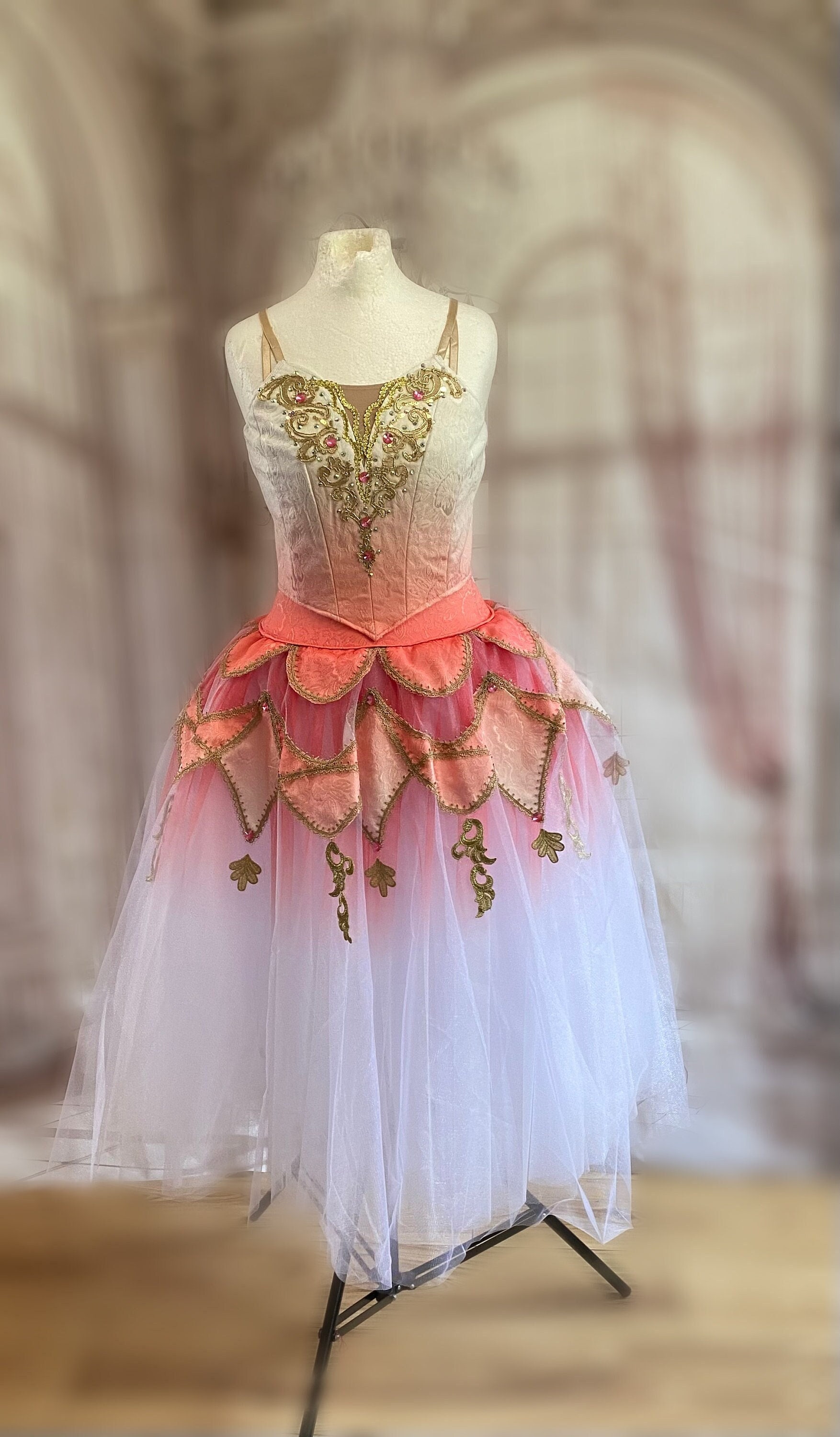 Peach Ombre Ballet Tutu  Flower Fairy Costume, Waltz of the Flowers - Etsy