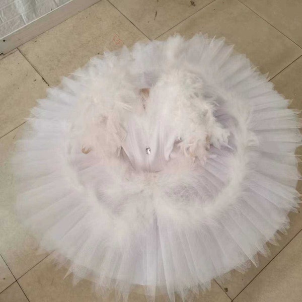 Tutú de ballet de gato blanco, tutú de la bella durmiente, disfraz de solista de gato