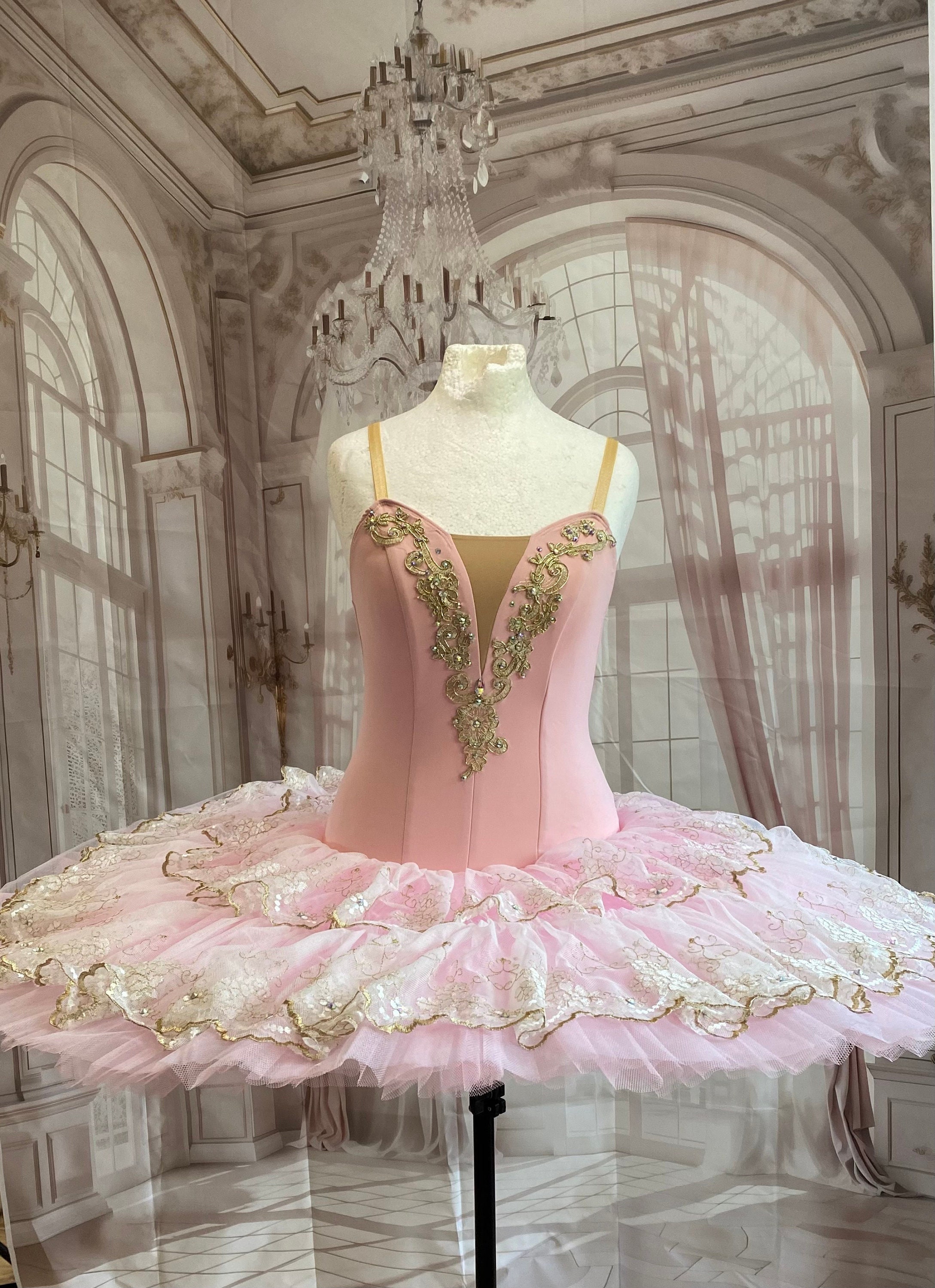 Pink Ballerina Tutu With Lace, Lovely for Aurora Ballet