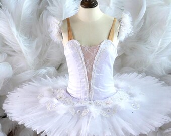 White Swan Ballet Tutu, Odile Variation, Professional Stage Costume