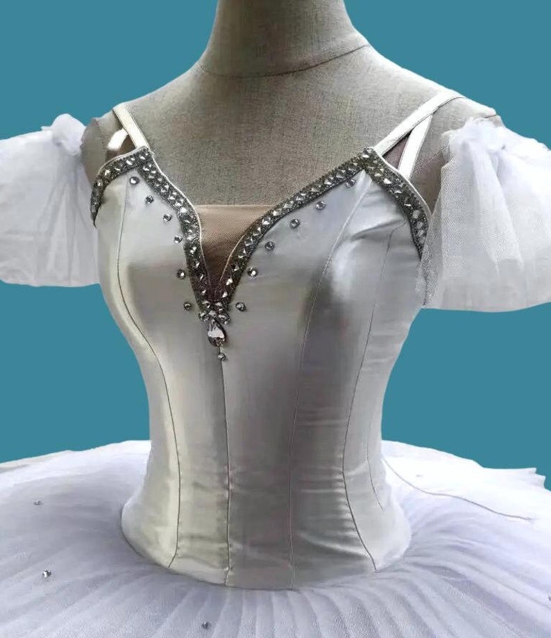 White Swan Lake Ballet Tutu, Odette Costume, Professional Platter Tutu ...