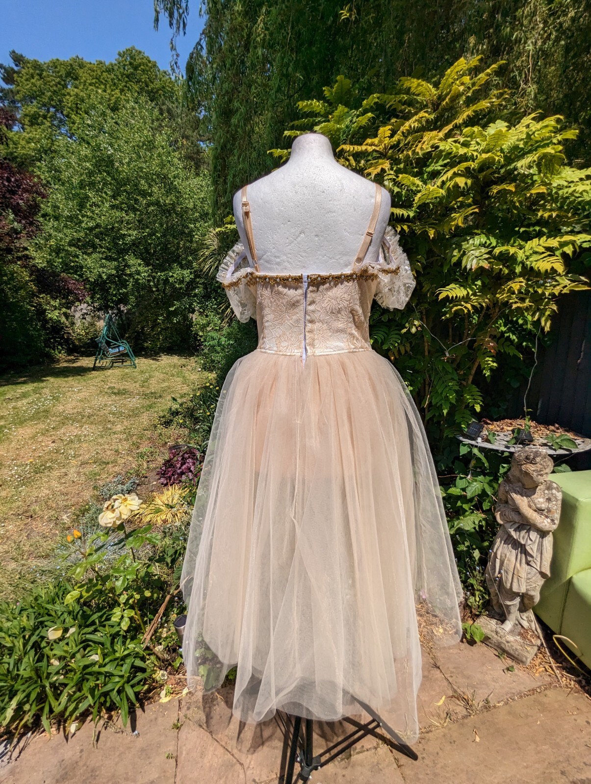 Gold Beige Ballet Tutu, Romantic Tulle Skirt, Handmade - Etsy