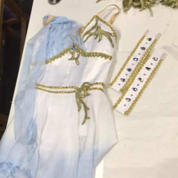 Traje de ballet talismán, tutú de ballet de Cupido azul, traje de variación de Diana y Acteon