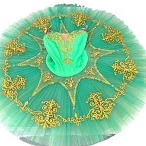 Green Fairy Ballet tutu, Sleeping Beauty  Variation Tutu ideal professional ballerina costume Aurora Nutcracker made to measure