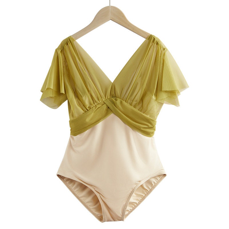 Yellow Ballet Leotard Ballet Leotard Bodysuit Womens Etsy