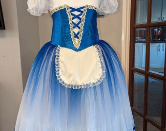 Blue Romantic Ballet Tutu, Custom Made