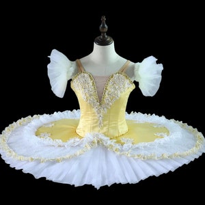 Yellow Ballet Tutu, Bridesmaid variation Tutu, pale yellow ballet costume, Bridesmaid tutu