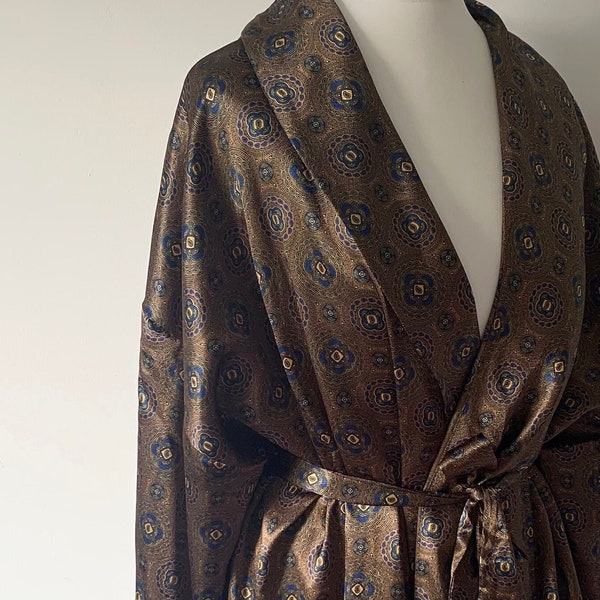 Paisley Dressing Gown Men Etsy UK