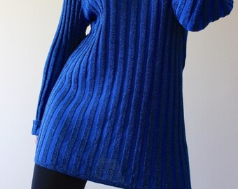 royal blue sweater dress