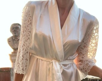 Bridal Dressing Gown - Etsy UK
