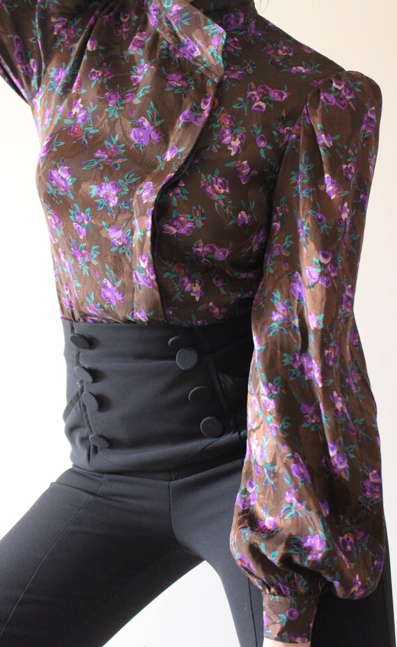 RARE Silk Oscar De La Renta Blouse | Pure Silk Lon