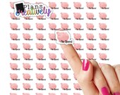 Printable No Spend Planner Stickers Did Not Spend Payment Due Sticker for your Planners Saved Money No Spend Calendar Reminder
