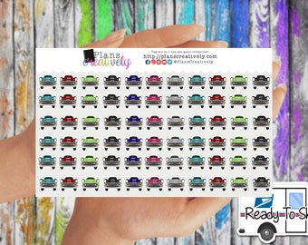 Printed & Ready to Ship - Classic CAR SHOW - Functional Reminder Stickers | 8.5" by 5.5" Kiss Cut Printed Sticker Sheet