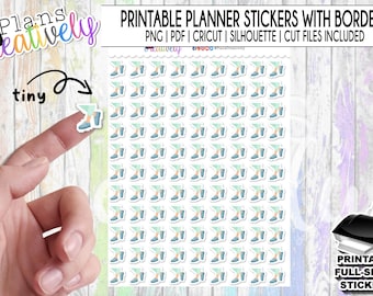 Walking Icon Stickers – Fitness Planner, Exercise Tracker (Printable)