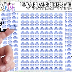 Printable Post Office Stickers - Reminder Icon Stickers to go to the Post Office! Printable Full Sticker Sheets