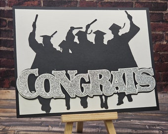 Handmade Card - "Congrats" for your Graduate for all ages, genders - Graduation Cards