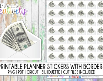Printable Planner Stickers Cash Envelopes Stickers for Budget Planning