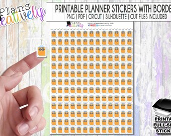 Printable Workout Stickers: Fitness Class Planner Icons (PDF Download)