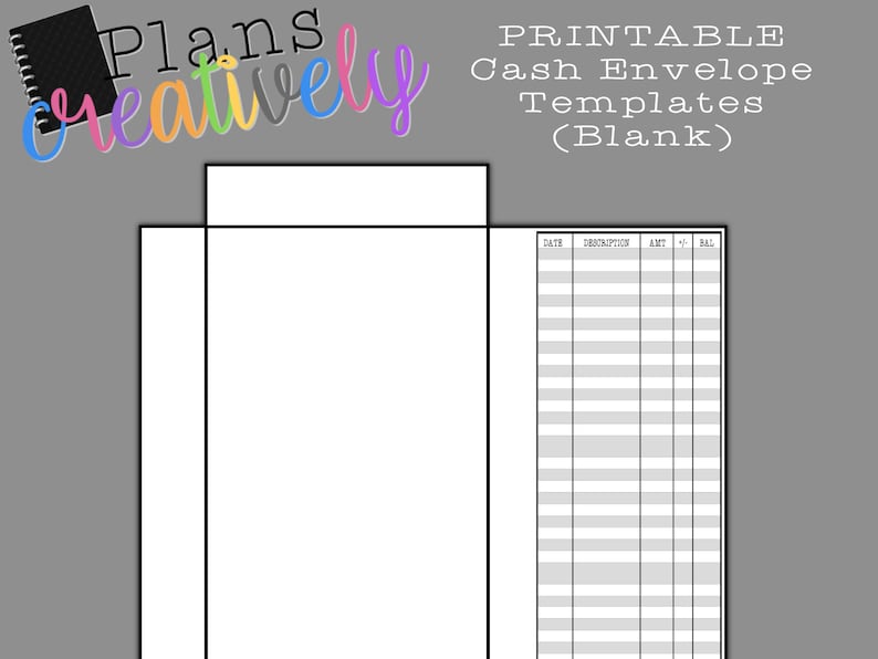 Printable Cash Envelope Template Instant Download PDF file | Etsy
