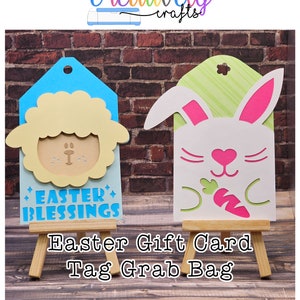 Handmade Cards Easter Gift Card Holder Tag Grab Bag 5 Tags In Each Order image 1