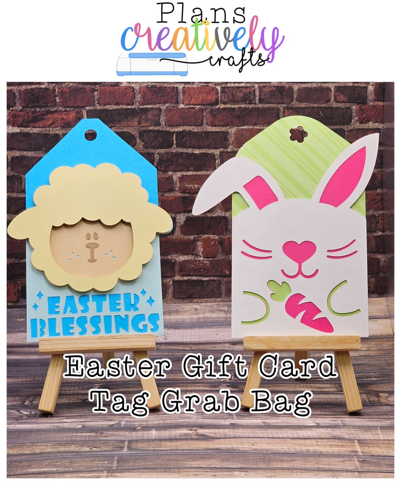 Handmade Cards Easter Gift Card Holder Tag Grab Bag 5 Tags In Each Order image 1