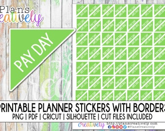 Pay Day Printable Planner Stickers Budget Stickers for - Etsy