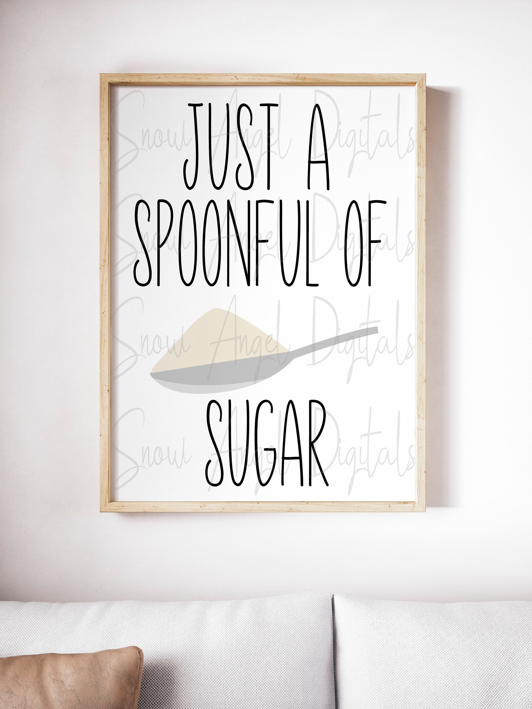 Spoonful of Sugar 8x10 Printable Poster DIGITAL / Instant Etsy