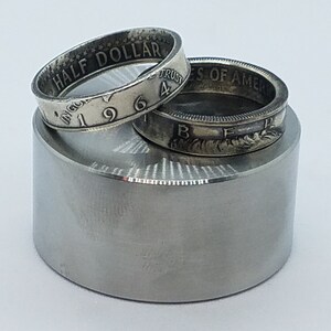 JFK Half Dollar Coin Wedding Band